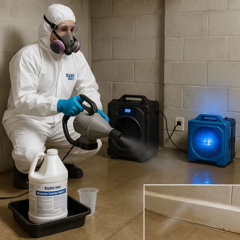 Sanitization and Odor Removal process in Millbury, MA